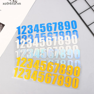 Xoitu Xe Phát Sáng Số Miếng Dán Dạ Quang Chữ Số Dán Xe Tạm Thời Paking Điện Thoại Hộp Thư Thẻ Ngăn Kéo Ký Cửa Khách Sạn Mảng Bám Nhãn VN