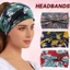 Băng Đô SAVORBOX, Vintage Thắt Lưng Cotton Co Giãn Nữ Headwrap, Co Giãn Turban Mũ Thời Trang Boho Bohemian Yoga Tóc Cho Khiêu Vũ Biker