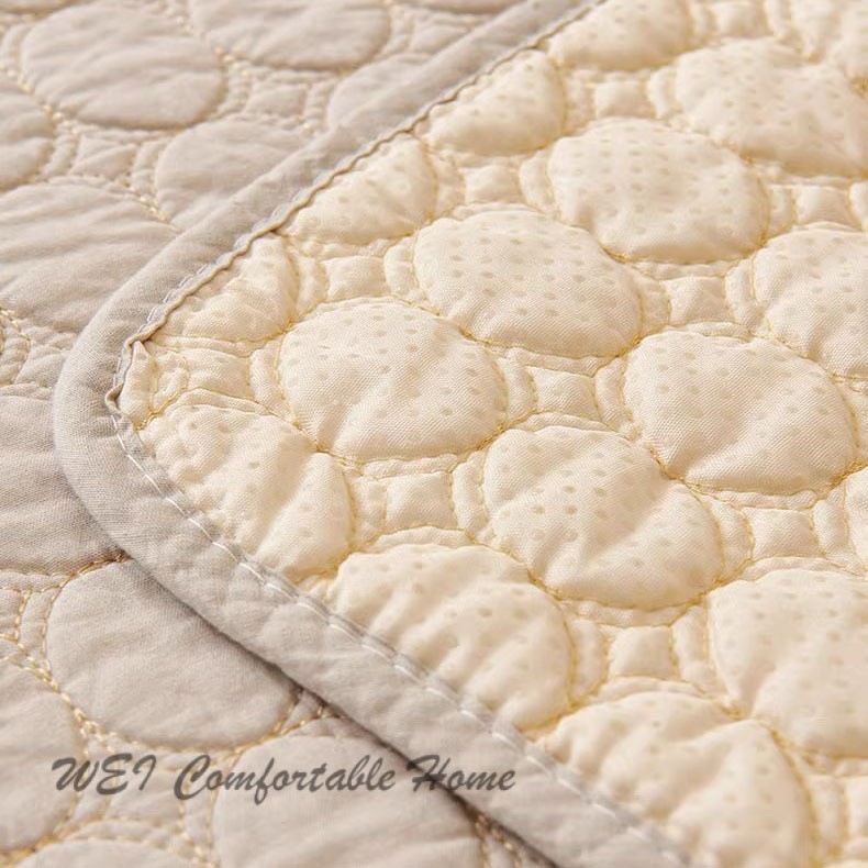 Kem Phong Cách Màu Be Sofa Đệm Cotton Nguyên Chất Bốn Mùa Đa Năng Da Chống Trơn Trượt Sofa Đệm Đơn Giản