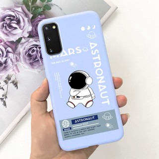Dành Cho Samsung Galaxy S20 5G Ốp Lưng SM-G981B SM-G981F Vỏ Silicon Phi Hành Gia Dễ Thương Ốp Lưng Điện Thoại TPU Cho Samsung S20 5G Vỏ