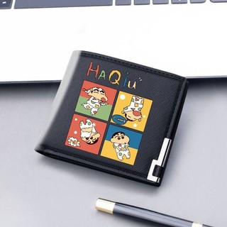 Yg Crayon Shin-chan Hoạt Hình Ví Nữ Ví Đựng Tiền Xu Thời Trang In Đa Năng Nhiều Khe Cắm Thẻ Túi Da Kẹp