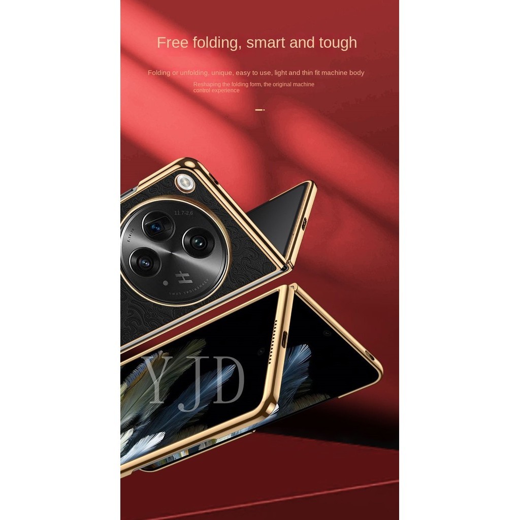 Ốp YJD Cho OPPO Find N3 Phiên Bản Giới Hạn Phong Cách Rồng Da Chống Sốc Ốp Lưng Điện Thoại