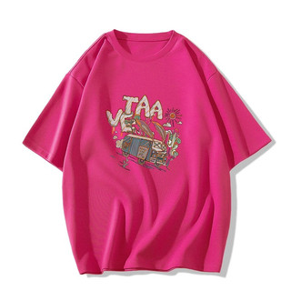 Áo Thun cotton Cổ Tròn Ngắn Tay Dáng Rộng Thời Trang Mùa Hè Cho Nữ