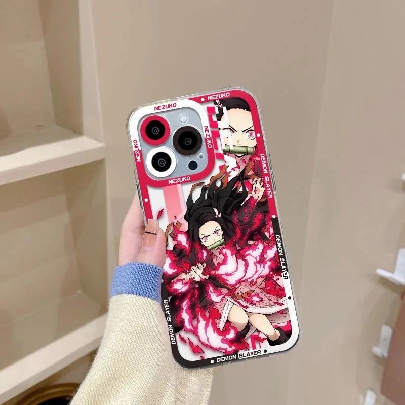 Ốp Lưng Cho OPPO A38 A18 A57 2022 A78 A79 A15 A15S A16 A16K A17 A5S A3S A94 A74 RENO 11 Pro 11F 5 6 Lite 7Z 8Z Anime Demon Slayer Mềm Trong Suốt Nhật Bản Ốp Điện Thoại