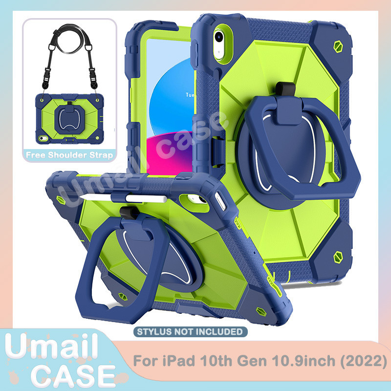 Ốp Chống Sốc Chắc Chắn Cho iPad 10th Gen 10.9inch iPad 10 2022 360° Hộp đựng máy tính bảng có tay cầm xoay