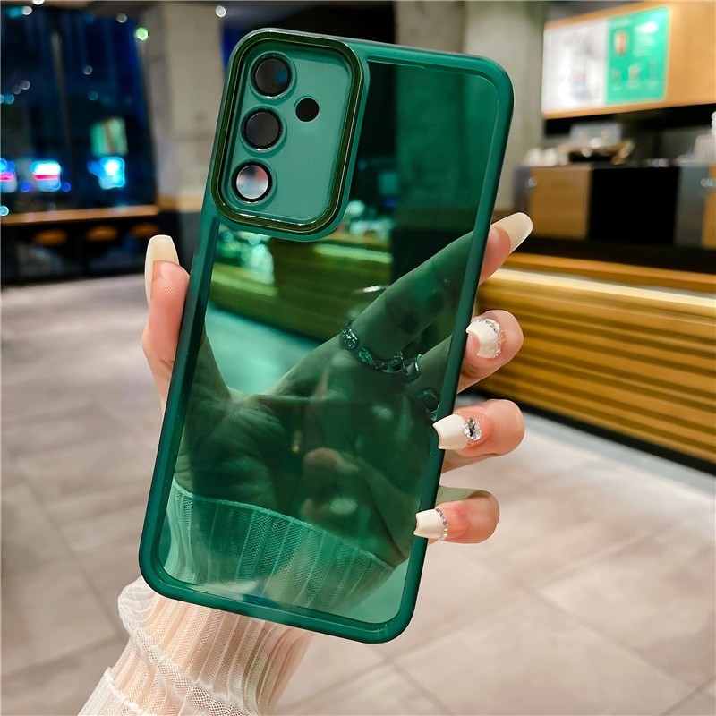 Ốp điện thoại Cho Samsung Galaxy A55 A35 A25 A15 4G M34 5G 2024 Ốp điện thoại Mạ Trong Suốt Mềm Mỏng Trong Suốt Vỏ Bảo Vệ Camera Cho SamsungA25 M14 M54 Ốp điện thoại