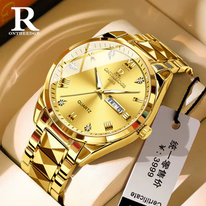 Đồng hồ nam doanh nhân Thụy Sĩ Đồng hồ cơ khí Đồng hồ vàng chống nước phát sáng