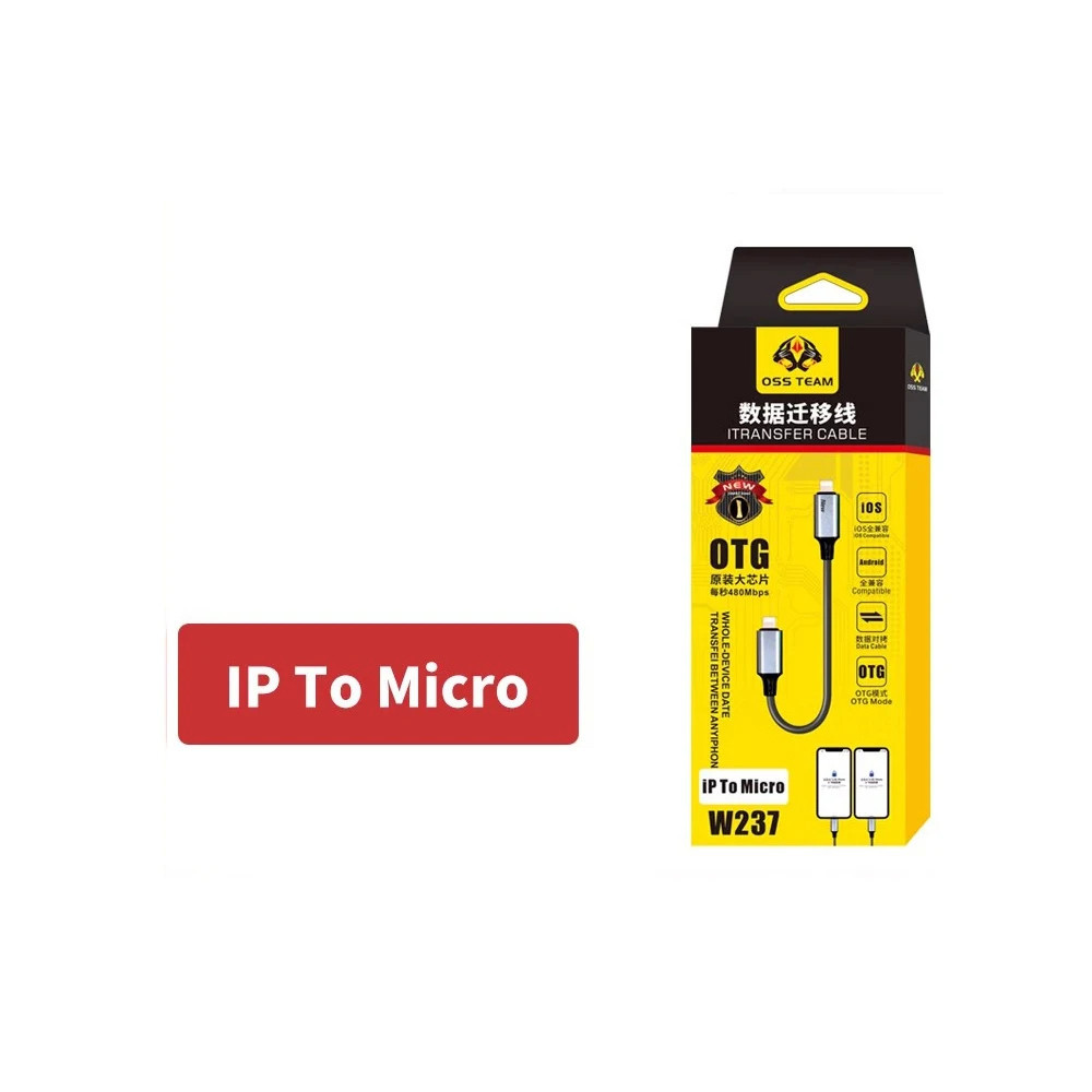 Cáp phục hồi dữ liệu OSS W237 cho dữ liệu iPhone Dữ liệu dẫn hướng đường truyền tốc độ cao cho IPHONE TO Micro iP TO iP iP TO TYPE-C