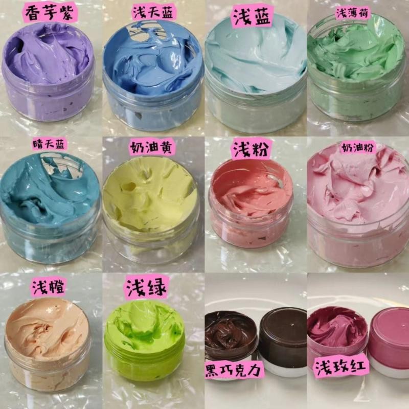 Màu Silicon Dán Handmade Tự Làm Tự Chế Pinch Âm Nhạc Lật Khuôn Tô Màu Macaron Dán Đầy Đủ Bộ Sắc Tố ghj7