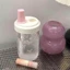 Cốc Rơm AMLU, Bình Nước Nơ Dung Tích Lớn, Đồ Uống 500ml Cốc Nhựa Có Nắp Ống Hút Sữa
