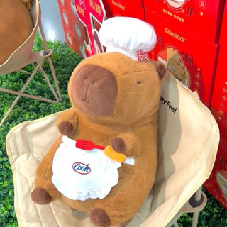 Đầu bếp Búp bê Capybara Đồ chơi sang trọng dễ thương Capybara Búp bê dễ thương xấu xí