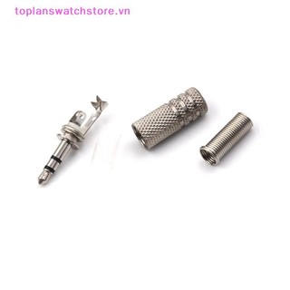 Toplanswatchstore 5 Chiếc 3.5 Mm 3 Cực Tai Nghe Jack Âm Thanh Nam Cắm Hàn Kết Nối VN