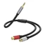 Cáp Yoo 3 5mm Auxs sang 2RCA 3 Cáp âm thanh 5mm đến 2RCA cho âm thanh trung thực trong hệ thống âm thanh và giải trí gia đình