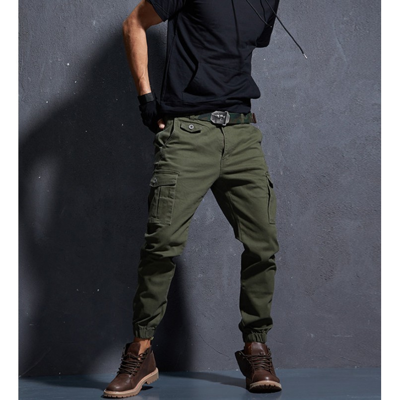 Quần Jogger túi hộp VANCENI_Men Multi Pockets Cargo Pants