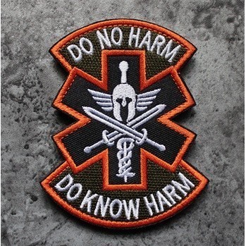 Patch phù hiệu y tế chiến trường dán quần áo_ba lô túi xách _tactical