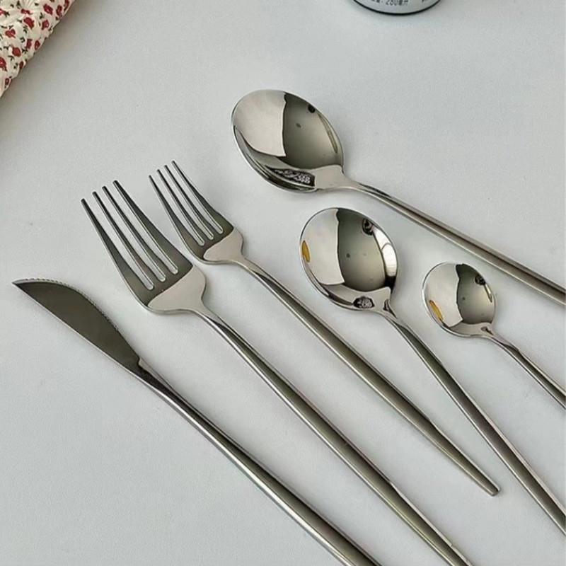 Bộ Dao Muỗng Dĩa Thìa Inox Không Gỉ BDN Nhẹ Nhàng Sang Trọng Dùng Ăn Bít Tết, Đồ Âu Cao Cấp | 241
