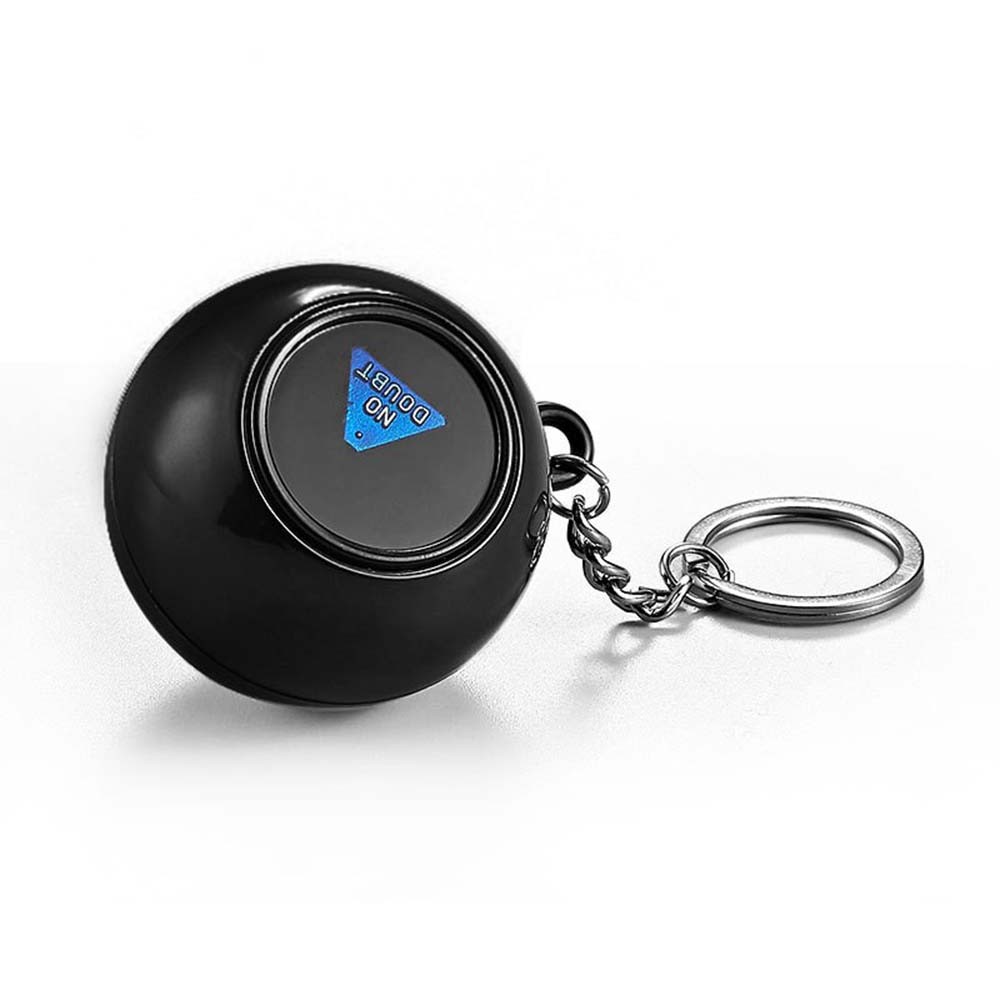 Keychain Black 8 Magic Prophet Ball Magic Props Hot Selling Toy 4.5CM