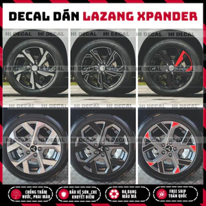 Tem dán mâm Xpander, Decal dán lazang Xpander trang trí tạo điểm nhấn