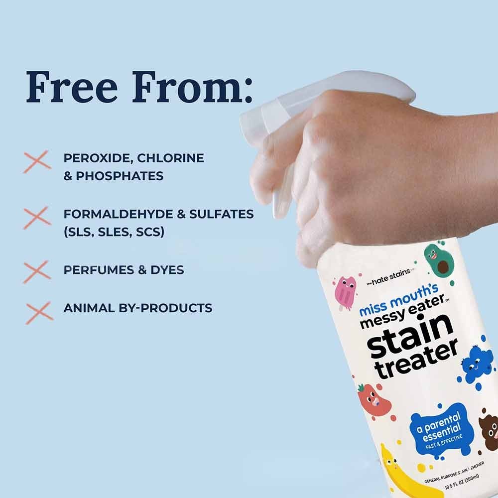 Miss Mouth's Messy Eater Stain Treater Spray Treater Wipes Stain Remover