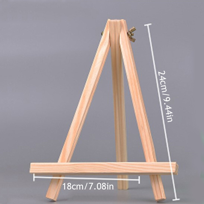 Giá trưng bày bằng gỗ Bàn Tên Thẻ Đứng Trẻ Em Tranh Thủ Công Kệ Để Bàn Mini Easel Khung Gấp Chân Máy