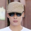 WOODNEST Cabbie Flat Cap, Mũ nồi Cotton có thể điều chỉnh, Thời trang thông thường Bảo vệ tia cực tím Mùa hè Mũ Newsboy Nam