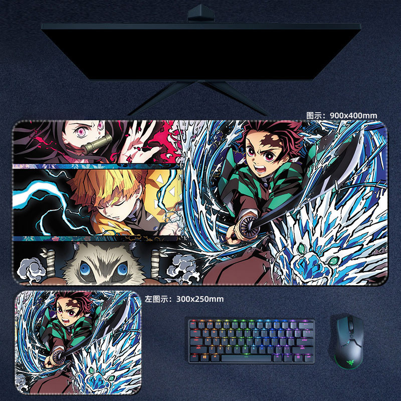 Anime Demon Slayer Miếng Lót Chuột Xxl Kyoujurou Giyuu Nezuko Tanjirou Hashira Mousepads Máy Tính Đệm Manga Phụ Kiện Thảm Để Bàn