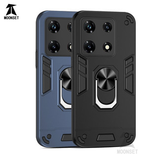 Dành cho infinix Note 30 Pro / 30 Vip 4G / 5G Ốp điện thoại có chân đế Vòng Metel Giá đỡ từ tính Mặt sau cứng Cạnh TPU mềm Chống sốc Chống rơi Vỏ mỏng mỏng