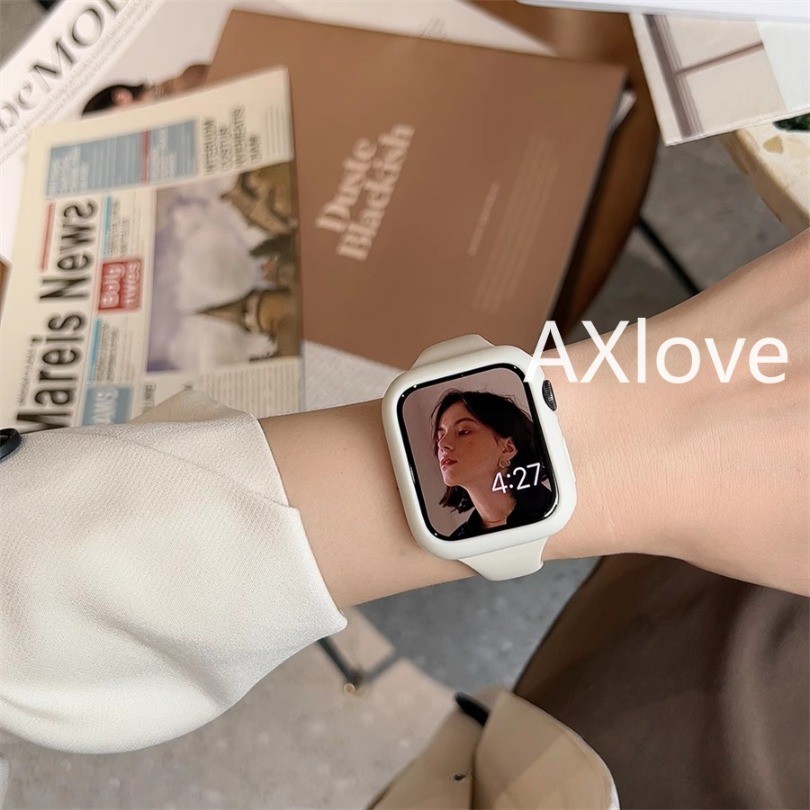 Ốp Lưng Silicon Mềm S11 Cho Apple Watch Cover Ultra 2 49mm 9 8 7 6 Se 4 8Ultra 45mm 42mm 38mm Bảo Vệ Cho Iwatch Series 944mm 40mm 41mm Ốp Lưng