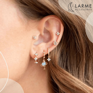 Khuyên tai nữ, khuyên xỏ ngôi sao hành tinh Larme accesories -KT0269