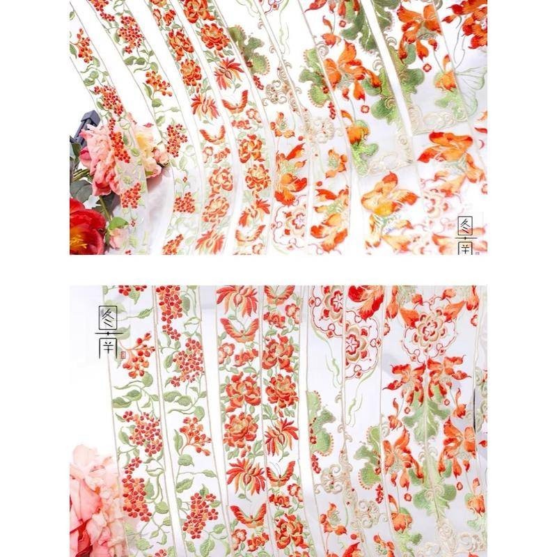 50cm Thêu Cổ Cạnh Ren Phụ Kiện Hanfu Cổ Thêu Rèm gạc Cạnh DIY Trang Trí | BigBuy360 - bigbuy360.vn