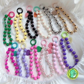 Ốp Lưng Cho Điện Thoại Di Động Dây Xích Dễ Thương Nhiều Kiểu Màu Kẹo Chống Mất Dây Mềm Ngọc Trai Hạt Móc Chìa Khóa Nhiều Màu Sắc Di Động Dây Đeo Cổ Tay Dây Mặt Dây Móc Khóa