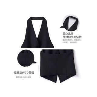 Áo vest nữ kiểu halter 2025 mùa xuân hè và thu mới thiết kế hàng đầu cảm giác niche áo gile không tay