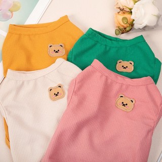 Dễ Thương Vách Ngăn Lưới Quần Áo Cho Chó Mùa Xuân / Mùa Hè Chó Con Mèo Vest Chihuahua Teddy Chó Áo Thun Quần Áo Thú Cưng Cho Mèo Nhỏ Vừa
