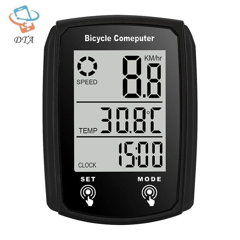 [DTA] Máy Tính LCD Kỹ Thuật Số Có Dây Đi Xe Đạp Máy Tính Đồng Hồ Tốc Độ Xe Đạp Đồng Hồ Đo Tốc Độ Xe Đạp Có Đèn Nền Phụ Kiện VN