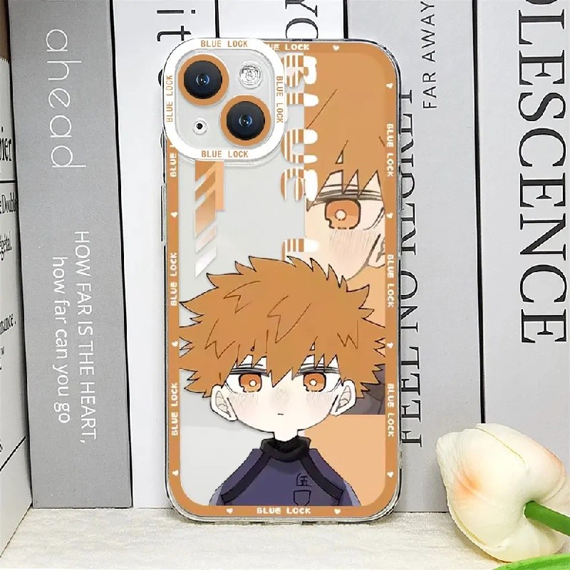 Ốp Điện Thoại Cho IPhone 16 15 Pro Max Plus 11 12 13 14 Promax Anime BLUE LOCK Hoạt Hình Dễ Thương Thoáng Mát Mềm Trong Suốt