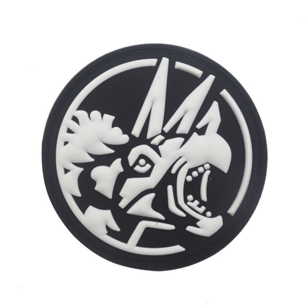 Patch_miếng dán PVC velcro dạ quang khủng long _tactical