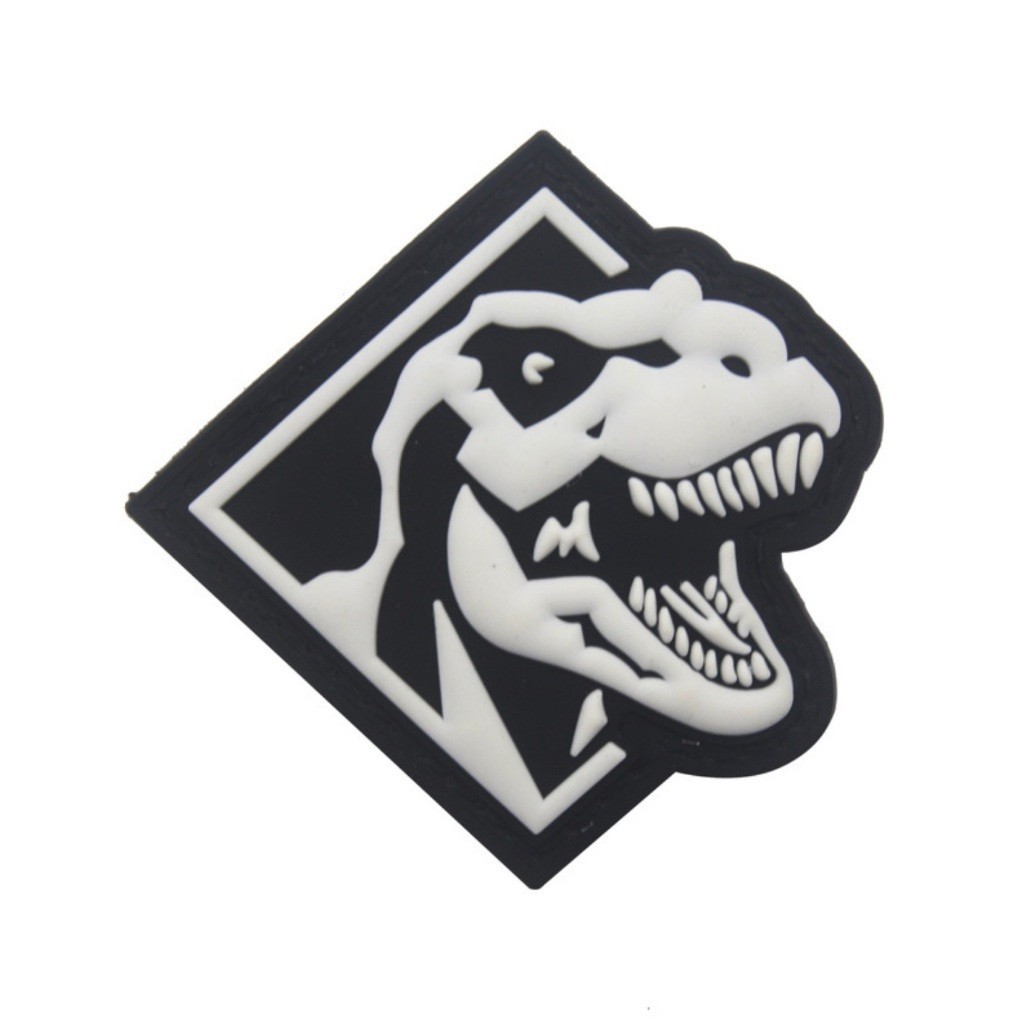 Patch_miếng dán PVC velcro dạ quang khủng long _tactical
