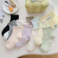 Vớ tất trơn nam nữ cổ trung màu pastel dịu nhẹ