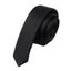 IAPPORTUNIA Cà vạt cổ đen thanh lịch, Cà vạt siêu mỏng Satin cổ điển 3cm, Phụ kiện quần áo Thời trang Màu trơn Skinny Nẹp cà vạt