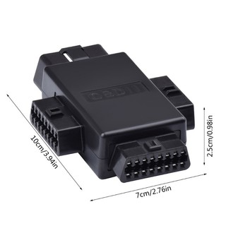 FUN OBD2 OBDII Bộ Chia Nối Dài 16 Pin Bộ Chia Nam Đến 3 Nữ Dây Adapter Cho Sửa Chữa Ô Tô