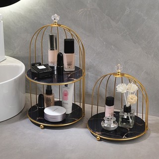 Kệ lồng chim đựng mỹ phẩm Bunnies trang trí nhà cửa đựng đồ nước hoa kệ bánh trái mỹ phẩm sang trọng 1-2 Tầng