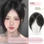 DELMER 3D Giữa Phần Nổ, Phần Mở Rộng Tóc Bên Viền Tóc Top Nổ, Tự Nhiên Full Cover Với Toupee Tổng Hợp Giả Nổ Nữ