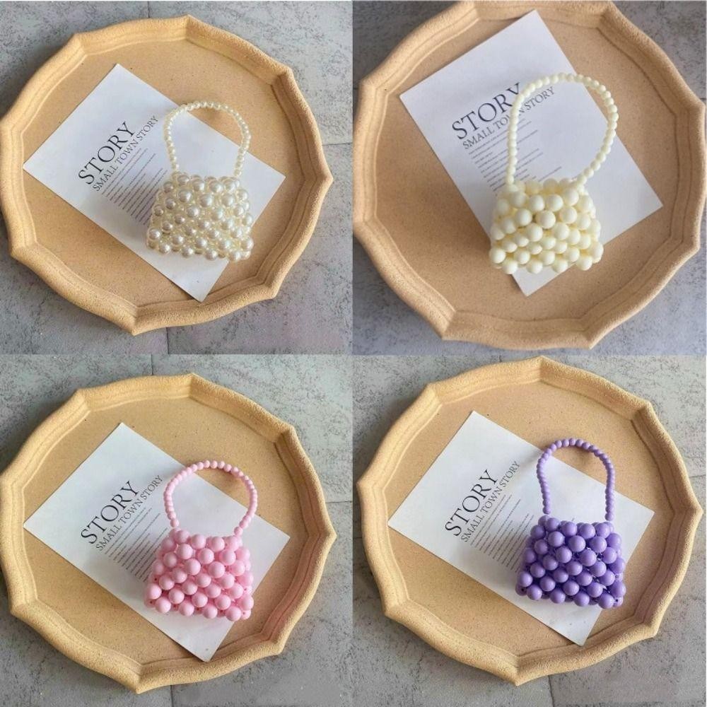 Túi cầm tay Mini YOLOGO, Túi đựng tiền xu màu trơn, Túi ly hợp quà tặng dệt đính cườm di động cho trẻ em
