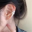 YOI Ruy Băng Thẩm Mỹ Kẹp Tai Phong Cách Hàn Quốc Ruy Băng Nơ Tai Còng Bông Tai