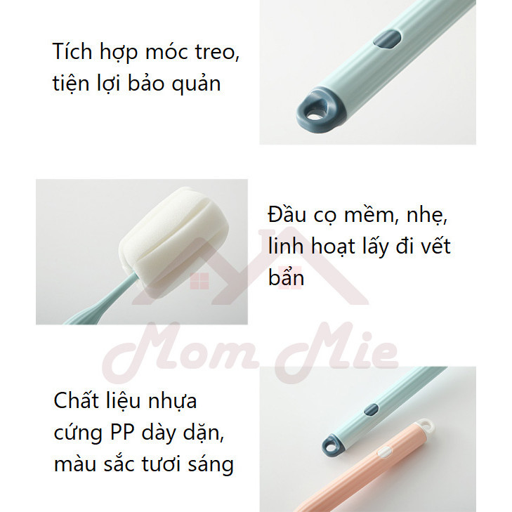 Dụng cụ cọ rửa ly, chai, lọ đầu mút chuyên dụng cọ rửa ly FIBER BIO 0441 aladanh-net-vn