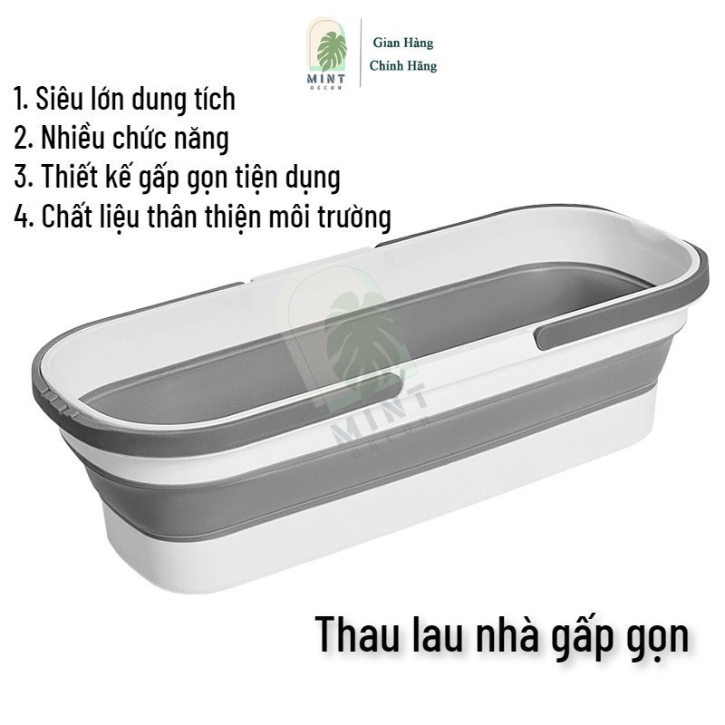 Xô nước gấp gọn xô đa năng vệ sinh nhà cửa xô giặt lau nhà lau rửa xe ô ...