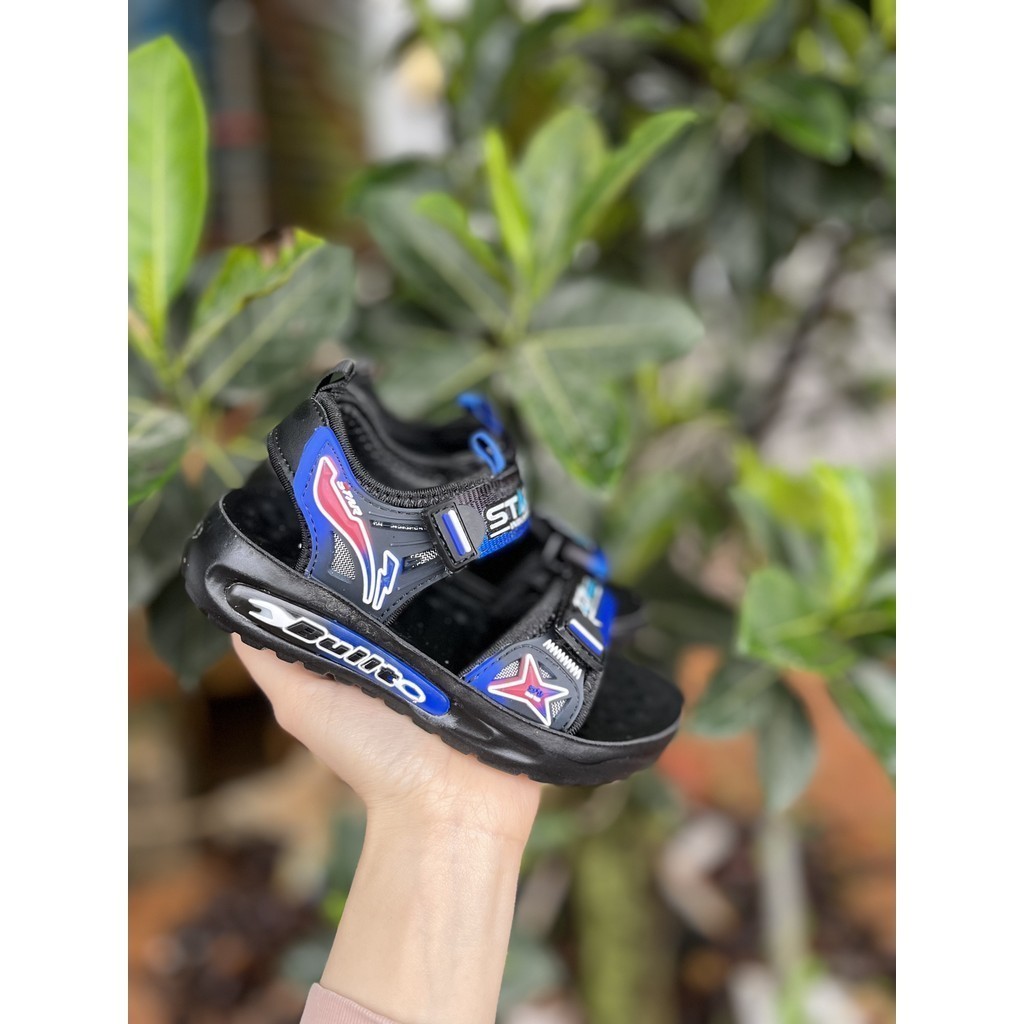 dép cho bé trai êm chân chống trượt khâu đế bền đẹp kiểu dáng thể thao QCCC full box có size đại 810 ( ảnh thật )