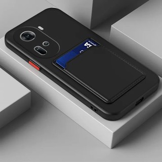 Ốp Điện Thoại Silicon Lỏng Có Thiết Kế Khe Cắm Thẻ Và Vỏ Bảo Vệ Camera Cho OPPO Reno 11 5G 10 8 Pro Plus 8T 7 7Z 8Z A38 A58 A78 A98 4G 5G Ốp Lưng