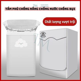 Vỏ Bọc bảo vệ máy giặt Bunnies cửa ngang cửa trên vải bạt cao cấp họa tiết Toroto Size L XL