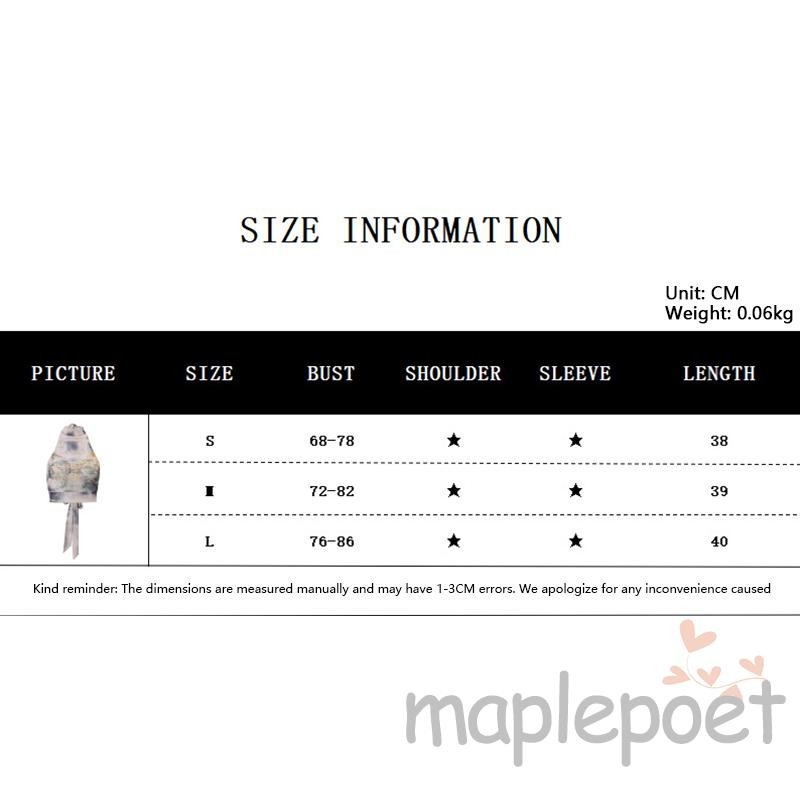 Maplepoet-nữ Dây Vest Kim Cương Giả Không Tay Bướm In Hình Ôm Vừa Vặn Ngắn Lưng Gợi Cảm Tank Top